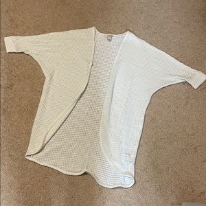 White Bat Wing Cardigan